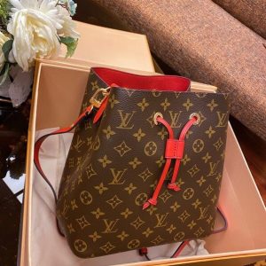Louis Vuitton Neonoe Monogram Red M44021 Size 26x22x27 cm