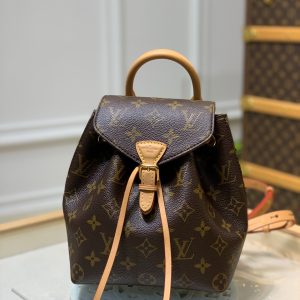 Louis Vuitton Montsouris BB Monogram In Brown Backpack 17x20x10cm
