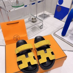 Sandals Hermès Chypre Yellow Size 35-45cm
