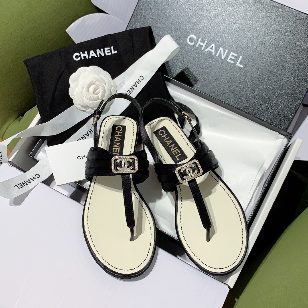 Chanel Logo Sandals Size 35-40cm
