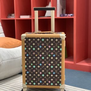 Colestore Louis Vuitton Rolling Trunk Chocolate Monogram Craggy Coated Canvas M25241 39 x 55 x 24 cm