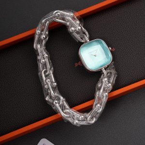 Colestore Tiffany & Co HardWear Watch in Sterling Silver and Steel with Diamonds Tiffany Blue
