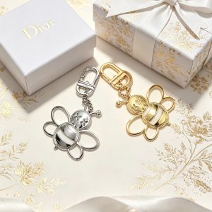 Colestore Dior Abeille Christian Dior Bee Keychain x Kaws Iconic Golden Metal Bee Key holder