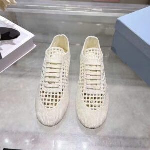 Prada Collapse Crochet Laced Sneakers