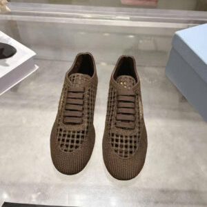 Prada Collapse Crochet Laced Sneakers