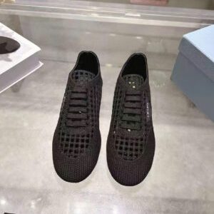 Prada Collapse Crochet Laced Sneakers