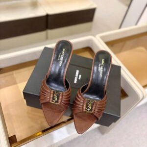 Saint Laurent YSL Babylone Heeled Women’s Mules 10cm