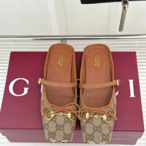 Gucci Horsebit Strap Ballet Flats & Mules