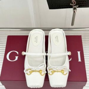 Gucci Horsebit Strap Ballet Flats & Mules