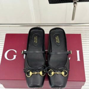 Gucci Horsebit Strap Ballet Flats & Mules