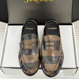 Saint Laurent Le Loafer Unisex Leather Mules