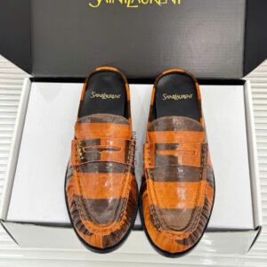 Saint Laurent Le Loafer Unisex Leather Mules