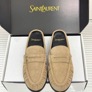 Saint Laurent Le Loafer Unisex Leather Mules