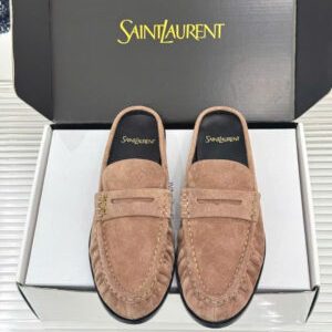 Saint Laurent Le Loafer Unisex Leather Mules