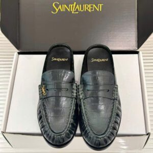 Saint Laurent Le Loafer Unisex Leather Mules