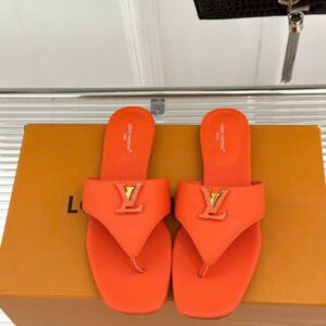 Louis Vuitton LV Logo Flat Thong Sandal