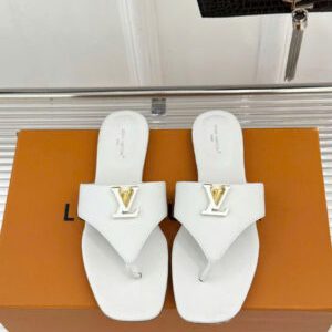 Louis Vuitton LV Logo Flat Thong Sandal