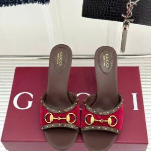 Gucci Women’s Horsebit Mid-Heel Sandal