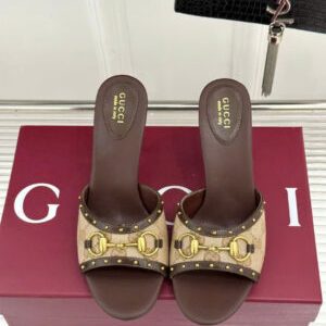 Gucci Women’s Horsebit Mid-Heel Sandal