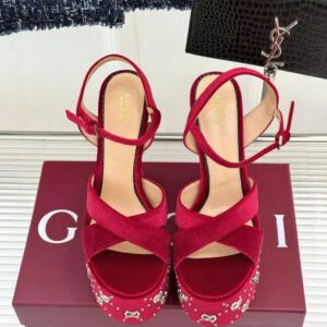 Gucci Sandal with Interlocking G Studs