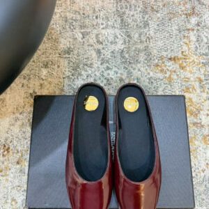 Saint Laurent Smooth Leather Mules