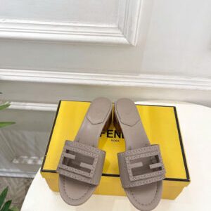 Fendi Baguette Leather Sandals 5.5cm