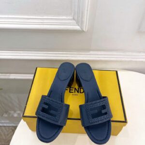 Fendi Baguette Leather Sandals 5.5cm