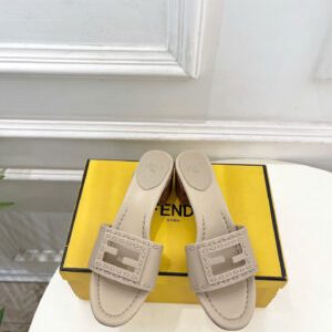 Fendi Baguette Leather Sandals 5.5cm