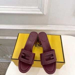 Fendi Baguette Leather Sandals 5.5cm