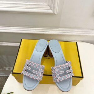 Fendi Baguette Leather Sandals 5.5cm