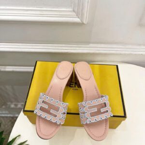 Fendi Baguette Leather Sandals 5.5cm