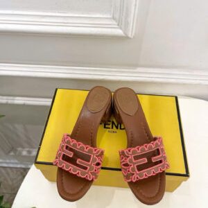 Fendi Baguette Leather Sandals 5.5cm