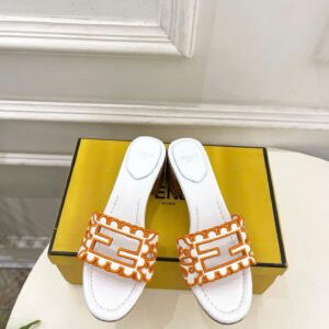 Fendi Baguette Leather Sandals 5.5cm