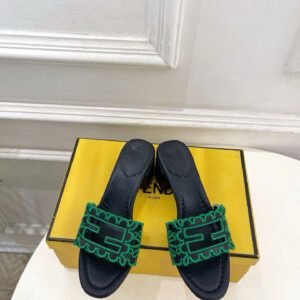 Fendi Baguette Leather Sandals 5.5cm