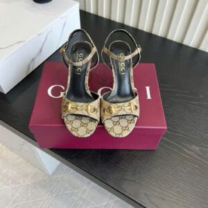 Gucci Horsebit Heeled Sandal 7cm