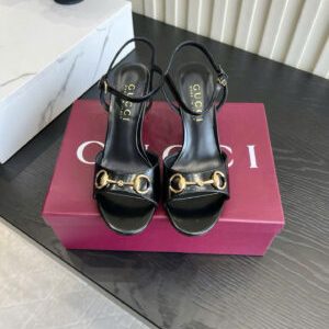Gucci Horsebit Heeled Sandal 7cm