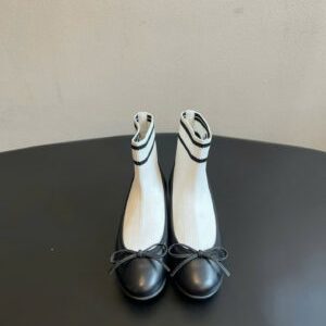 Chanel Lambskin & Knit Trainers Shoes