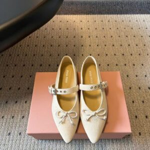 Miu Miu Mary Jane Ballerina Flat Shoes
