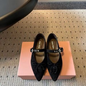 Miu Miu Mary Jane Ballerina Flat Shoes