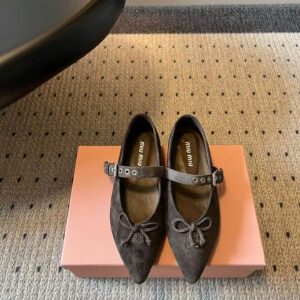 Miu Miu Mary Jane Ballerina Flat Shoes