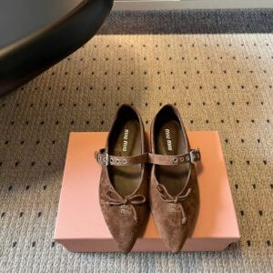 Miu Miu Mary Jane Ballerina Flat Shoes