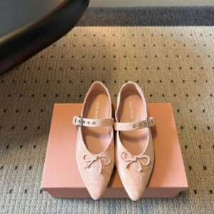 Miu Miu Mary Jane Ballerina Flat Shoes