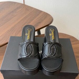 Chanel Coco Wedge Heel Sandals