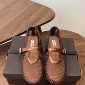 Alaïa Mesh Ballet Flats Shoes