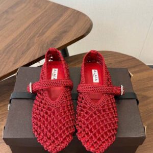 Alaïa Mesh Ballet Flats Shoes