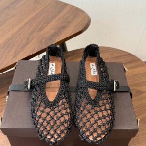 Alaïa Mesh Ballet Flats Shoes