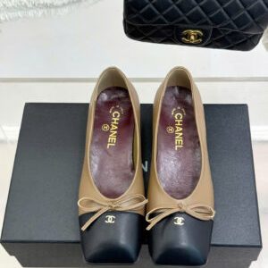 Chanel Coco Two Tone Flat Shoes