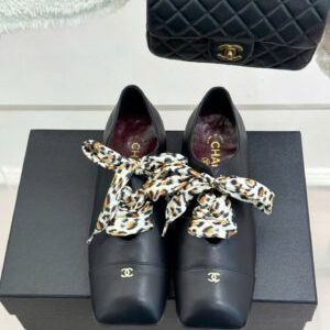 Chanel Coco Two Tone Flat Shoes