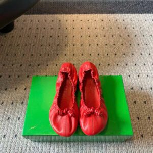 Bottega Veneta Women’s Fantasmina Ballerina in Cardinal