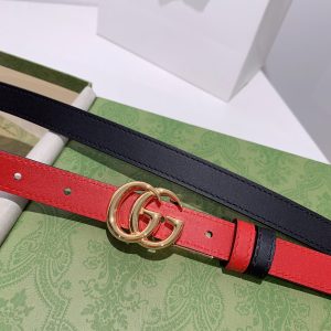 Gucci GG Marmont Thin Belt Shiny Buckle
